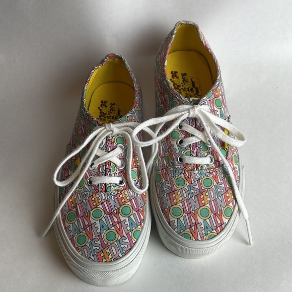 THE BEATLES BY VANS • YELLOW SUBMARINE • ALL YOU NEED IS LOVE • WOMENS 5.5 - Picture 2 of 9